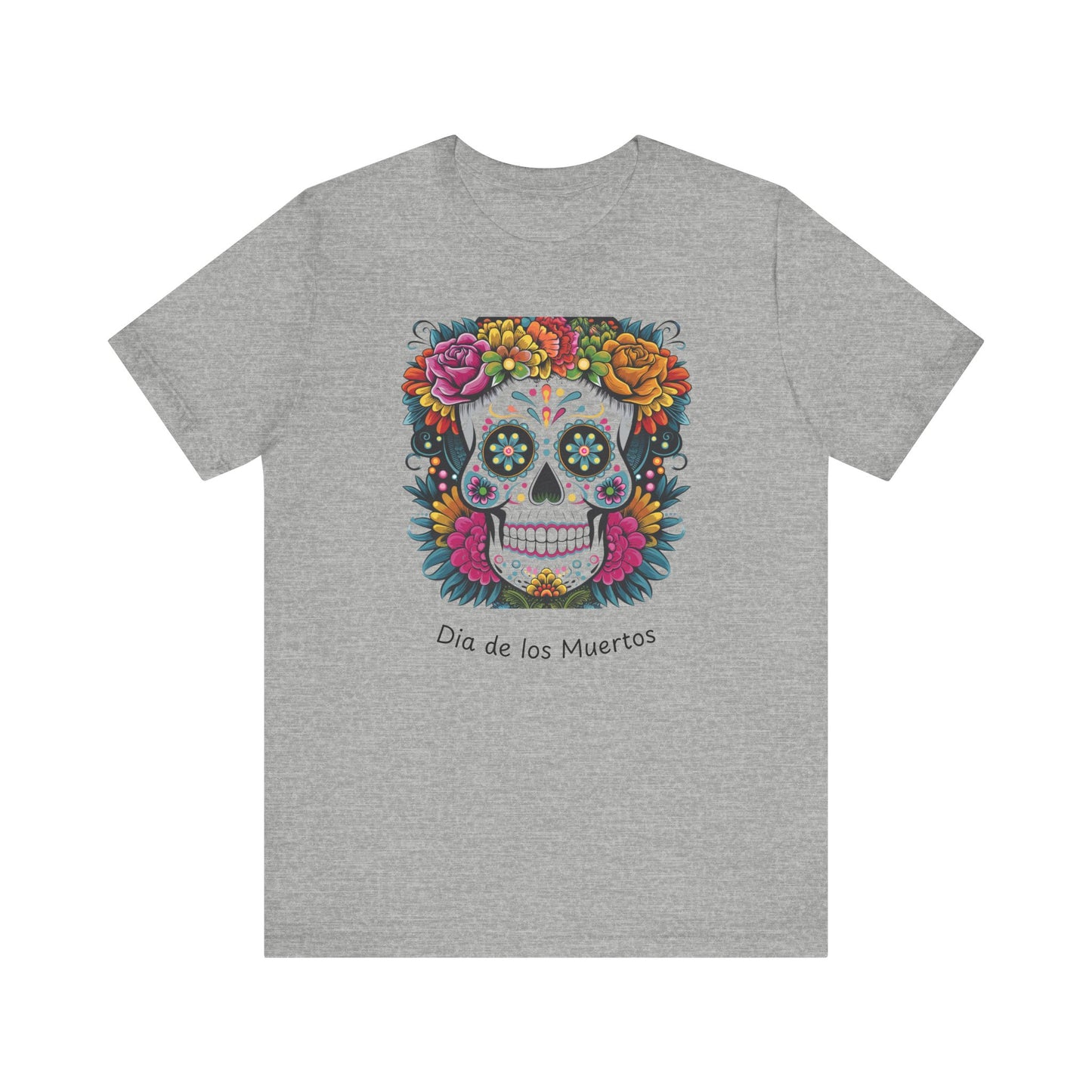 Dia de los Muertos Skull Tee - Unisex Jersey Short Sleeve Shirt, Day of the Dead Gift, Halloween Shirt, Festive Apparel, Colorful [...]