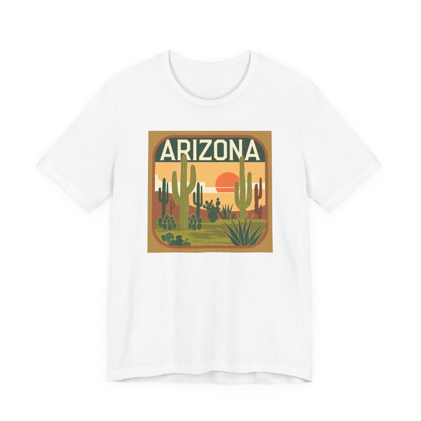 Arizona Sunset Graphic Tee | Casual Wear, Travel Souvenir, Vacation Shirt, Summer Apparel, Desert Nature Gift