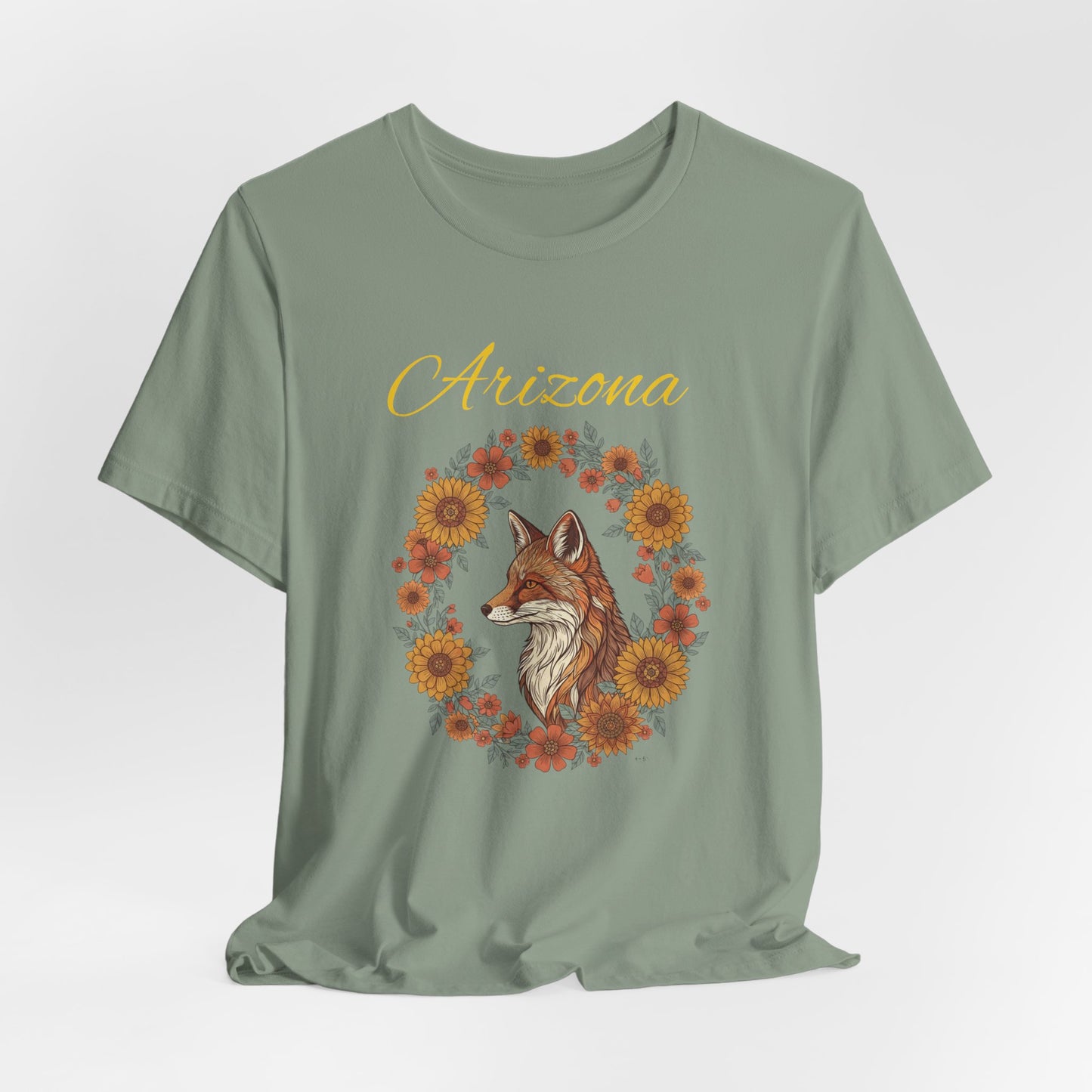 Arizona Coyote Floral Tee