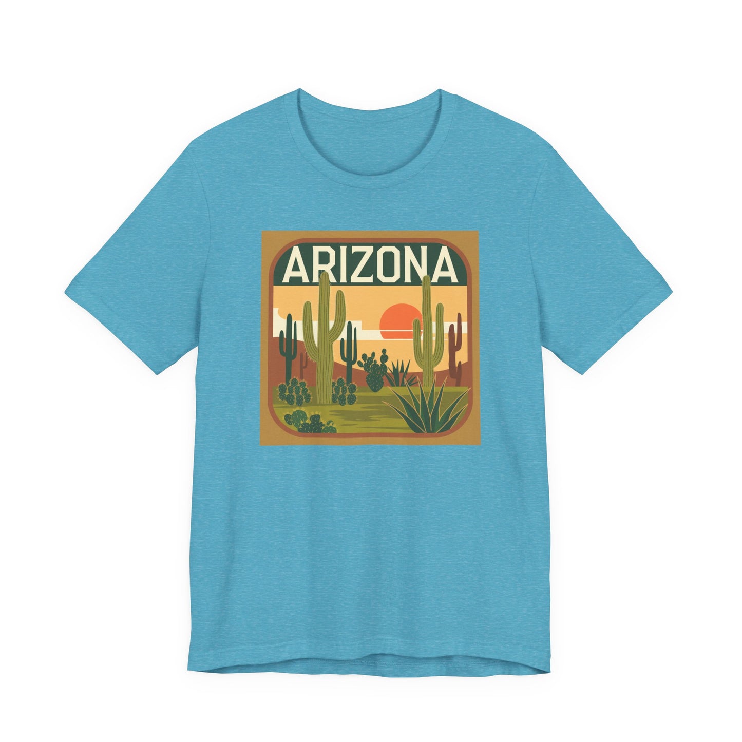 Arizona Sunset Graphic Tee | Casual Wear, Travel Souvenir, Vacation Shirt, Summer Apparel, Desert Nature Gift