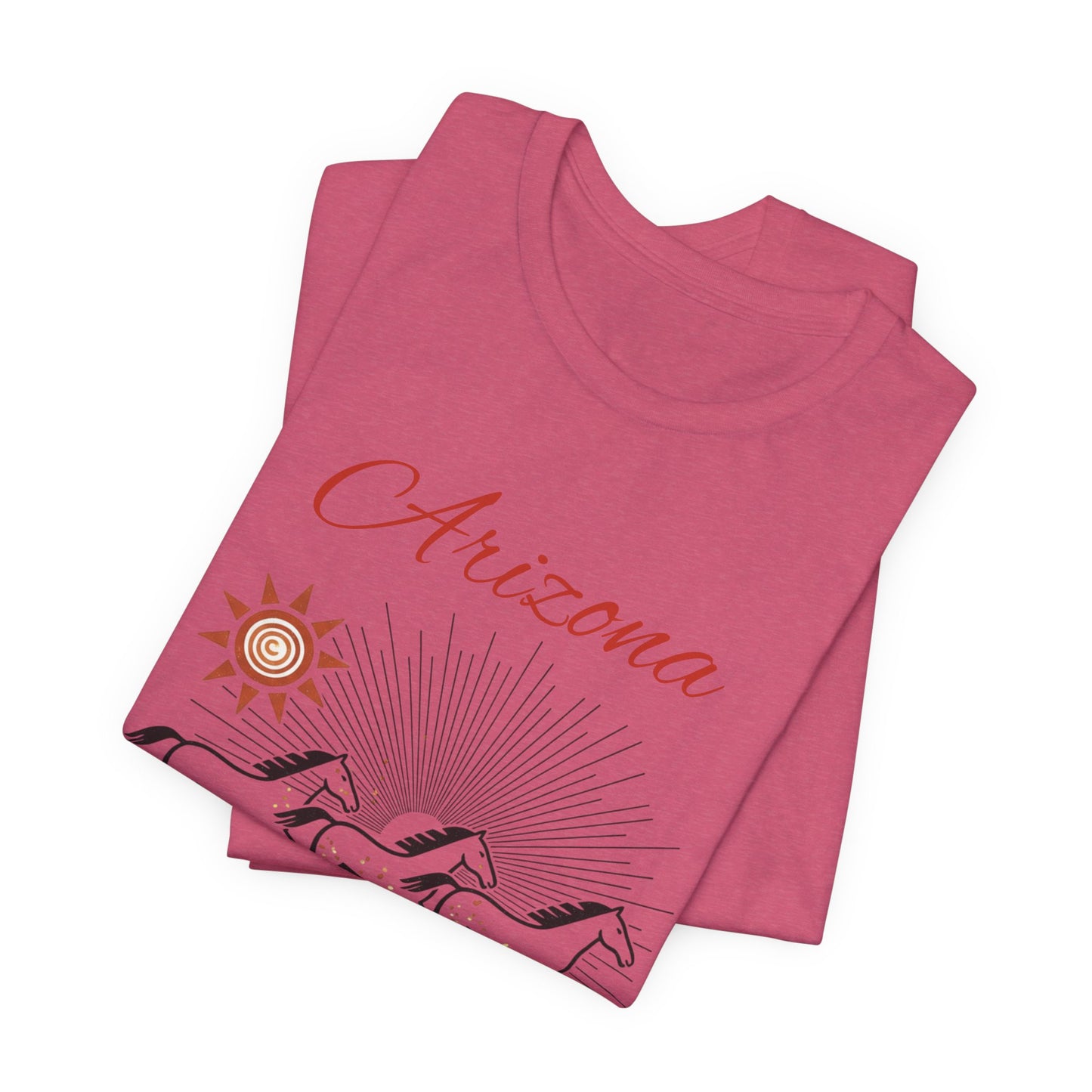 Arizona Wild Horses T‑Shirt — Desert Sun Graphic Tee