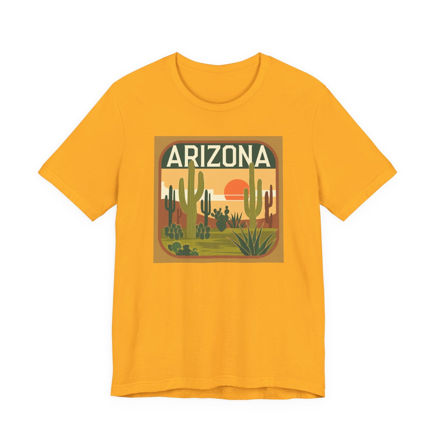 Arizona Sunset Graphic Tee | Casual Wear, Travel Souvenir, Vacation Shirt, Summer Apparel, Desert Nature Gift