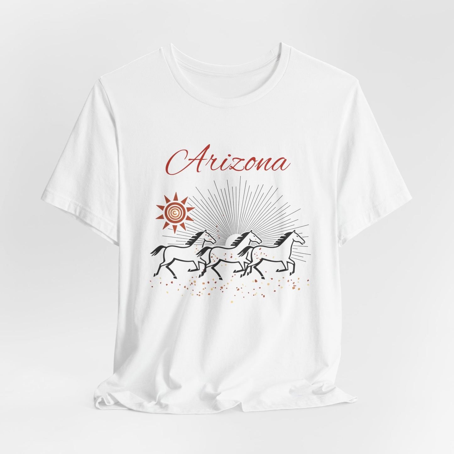 Arizona Wild Horses T‑Shirt — Desert Sun Graphic Tee
