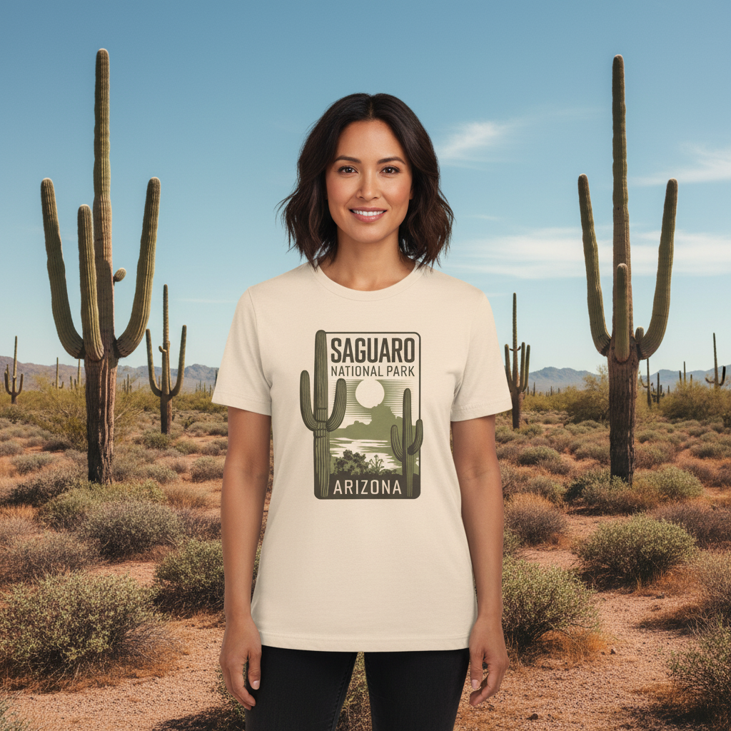 Saguaro National Park Tee | Desert Vibes Shirt, Arizona Souvenir, Nature Lovers Gift, Unisex Casual Wear, Travel Apparel