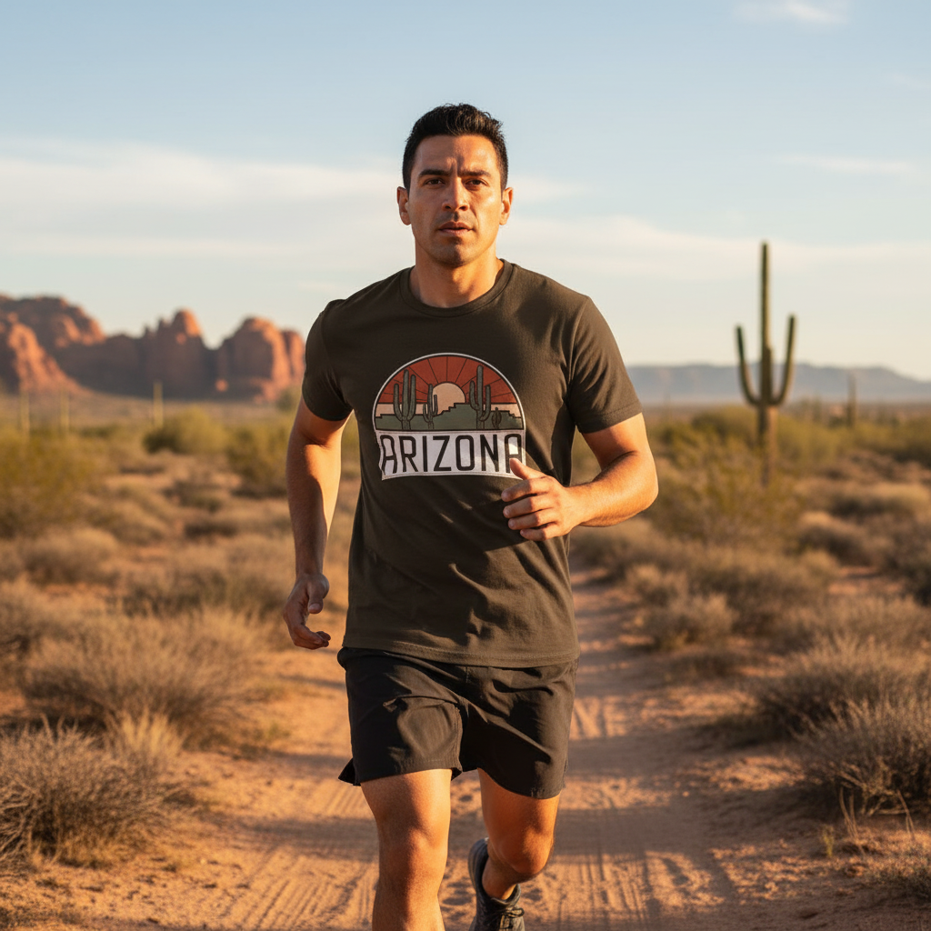 Vintage Saguaros Tee, Travel, Nature inspired, Arizona Cactus