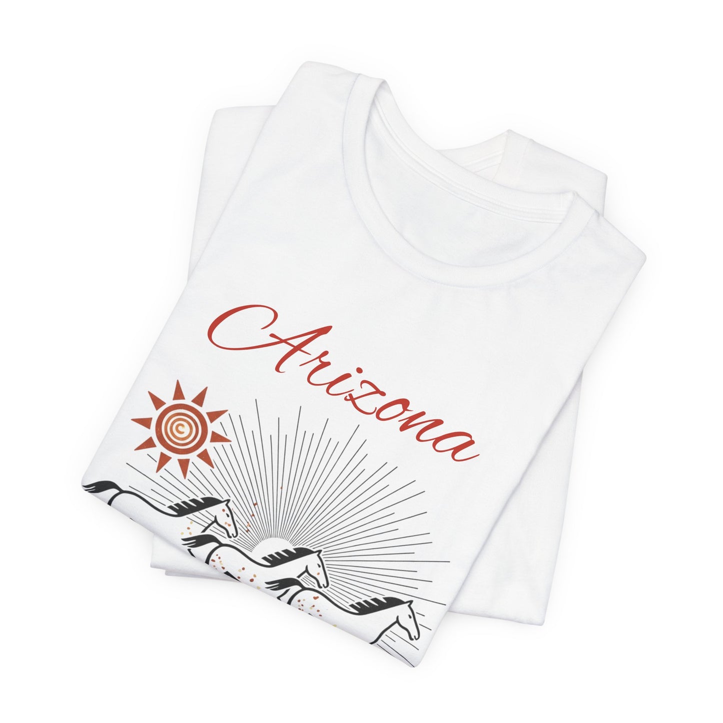 Arizona Wild Horses T‑Shirt — Desert Sun Graphic Tee