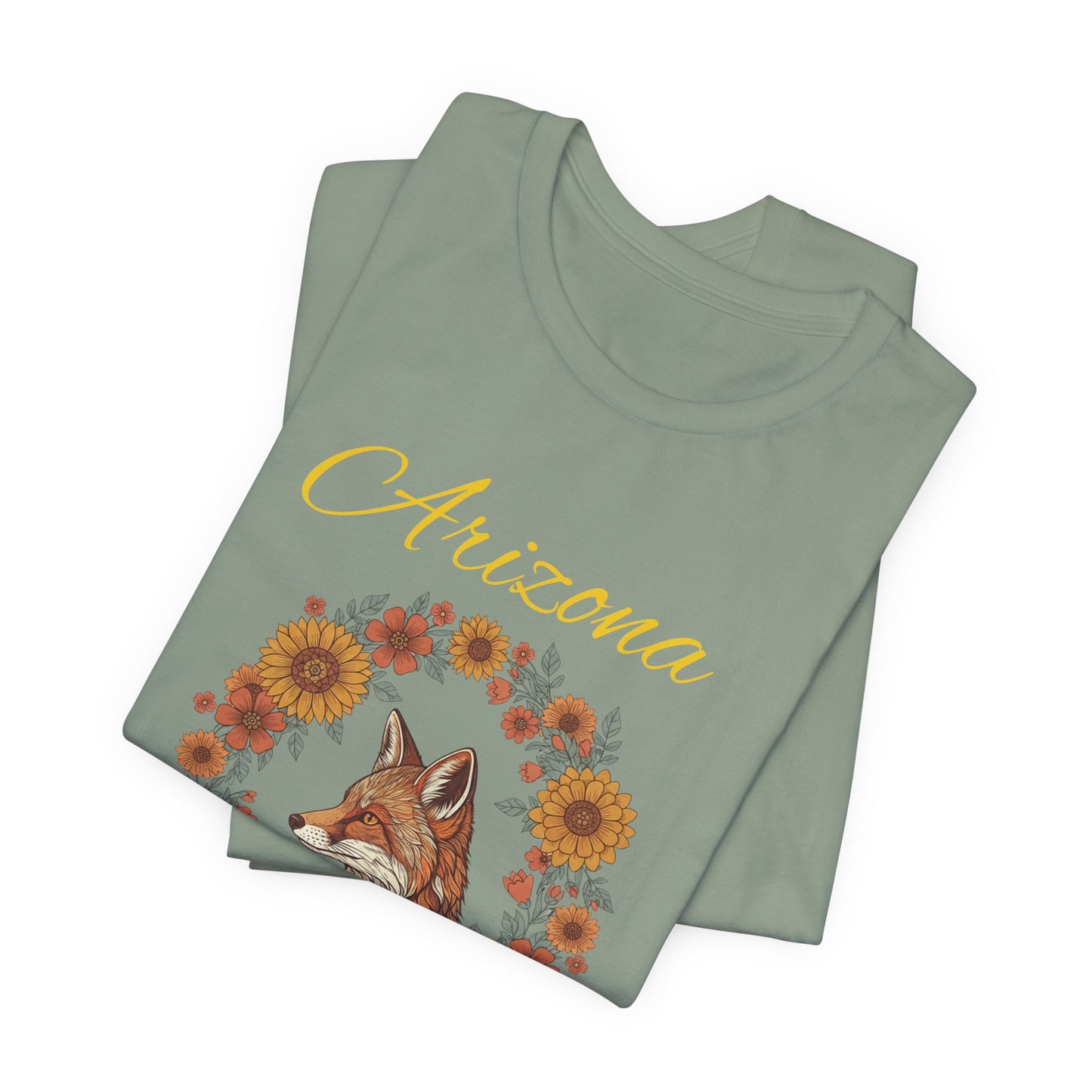 Arizona Coyote Floral Tee