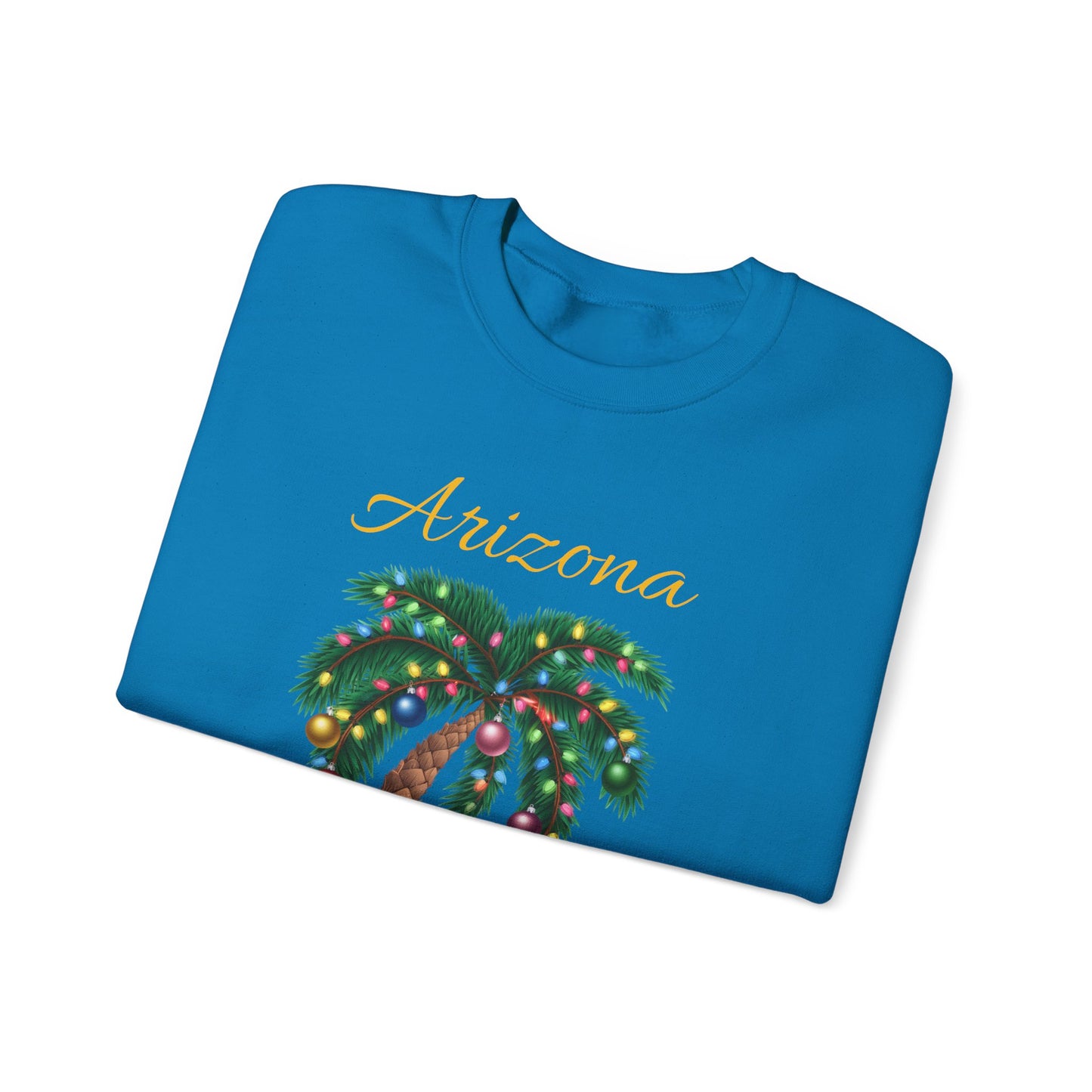 Arizona Christmas Palm Sweatshirt — "Tis the Season" with Presents