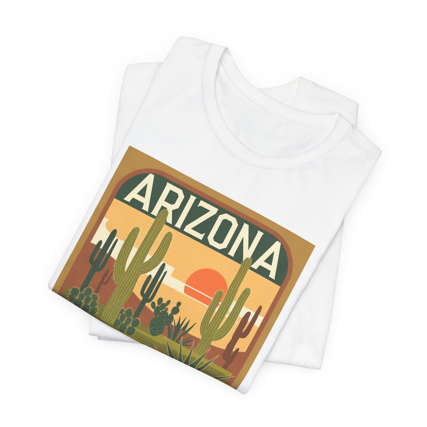 Arizona Sunset Graphic Tee | Casual Wear, Travel Souvenir, Vacation Shirt, Summer Apparel, Desert Nature Gift