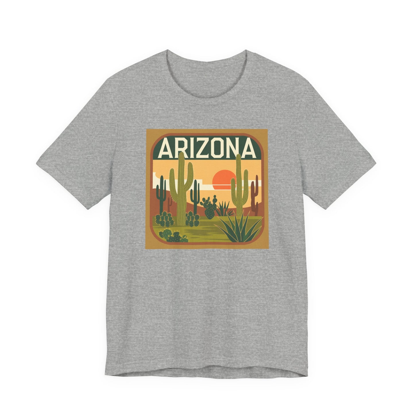 Arizona Sunset Graphic Tee | Casual Wear, Travel Souvenir, Vacation Shirt, Summer Apparel, Desert Nature Gift