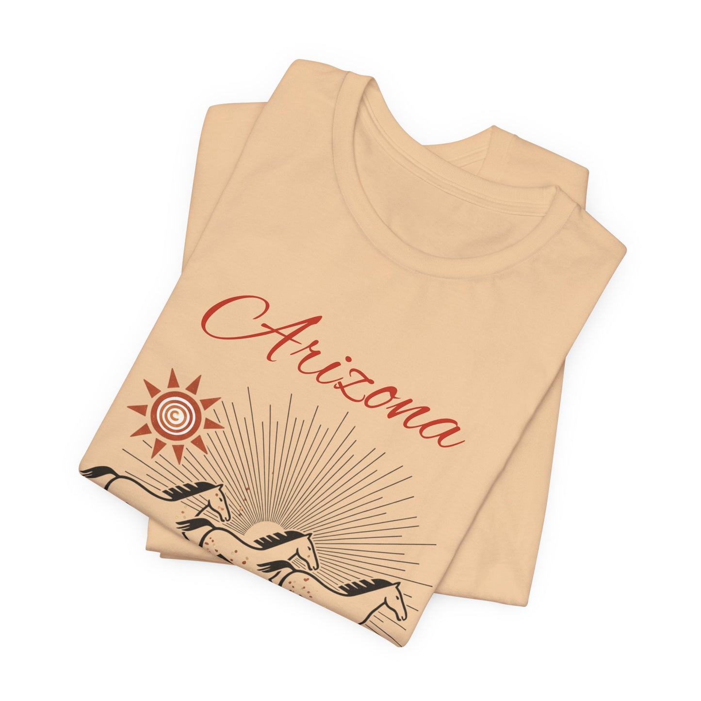 Arizona Wild Horses T‑Shirt — Desert Sun Graphic Tee