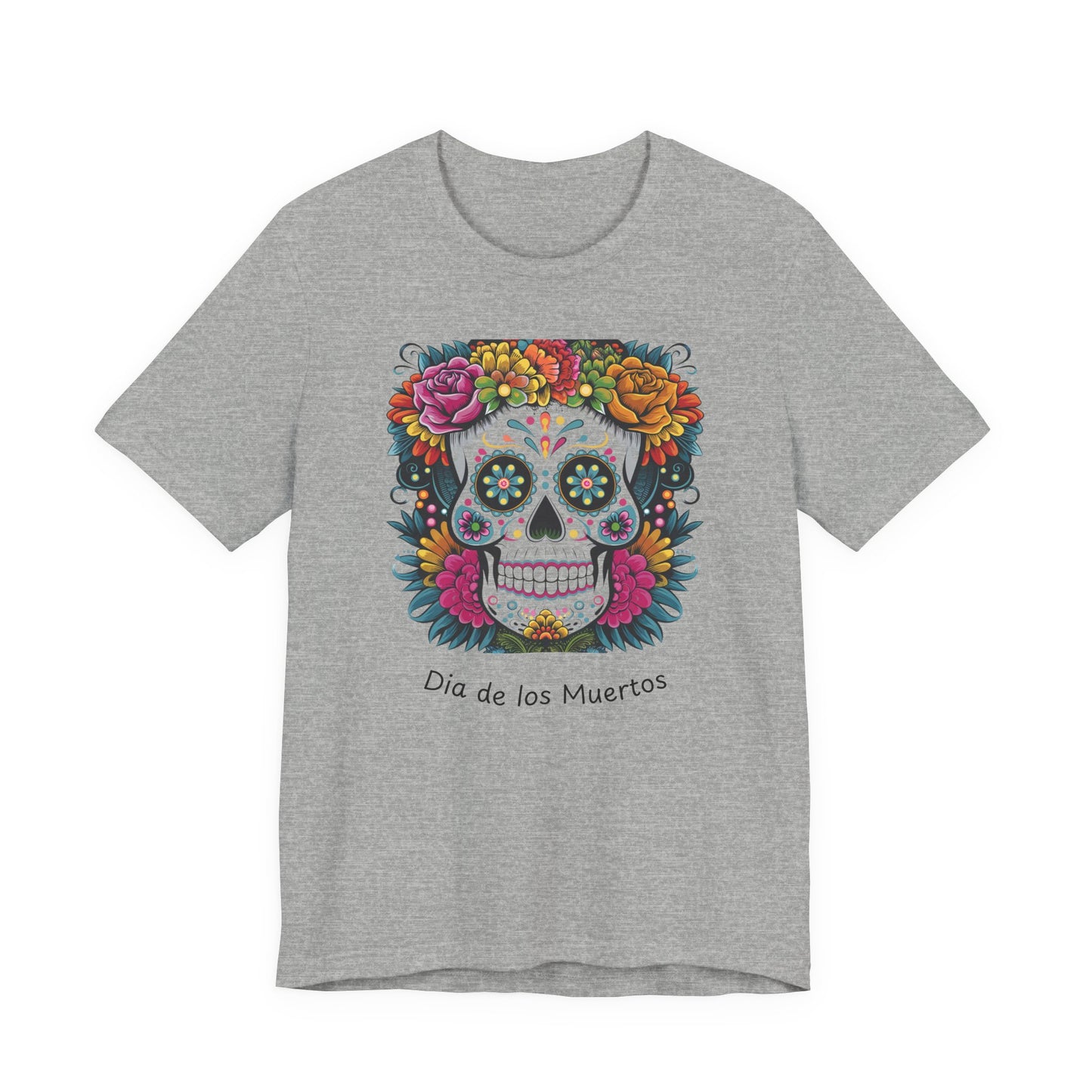 Dia de los Muertos Skull Tee - Unisex Jersey Short Sleeve Shirt, Day of the Dead Gift, Halloween Shirt, Festive Apparel, Colorful [...]