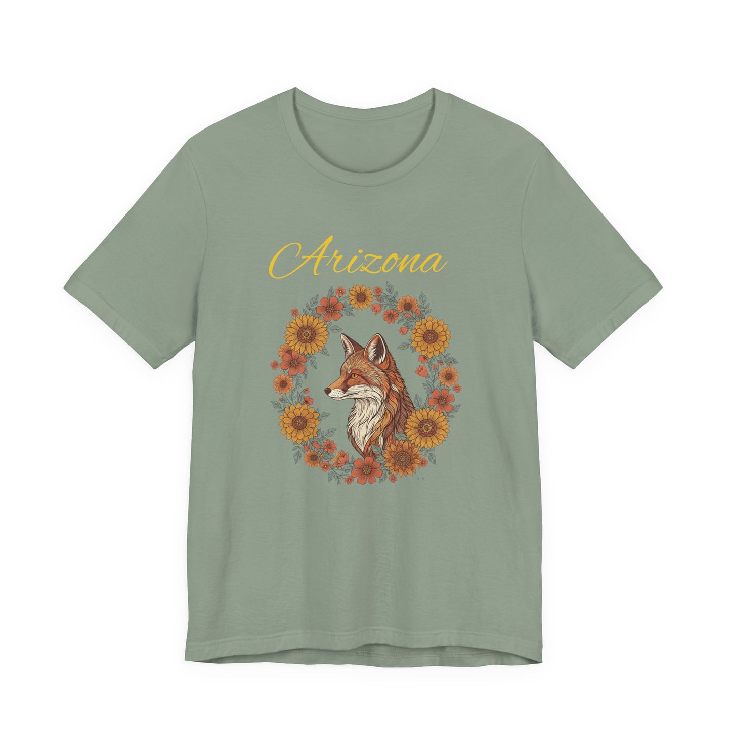 Arizona Coyote Floral Tee