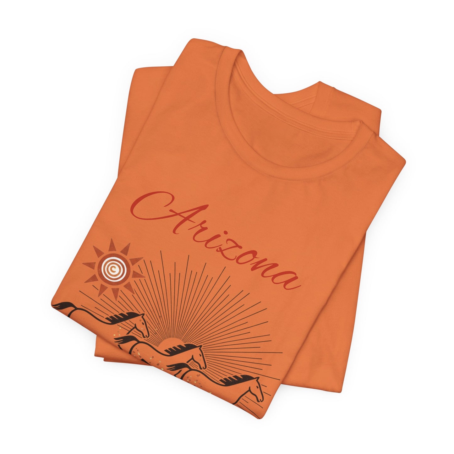 Arizona Wild Horses T‑Shirt — Desert Sun Graphic Tee