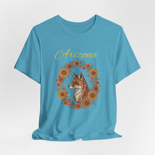 Arizona Coyote Floral Tee