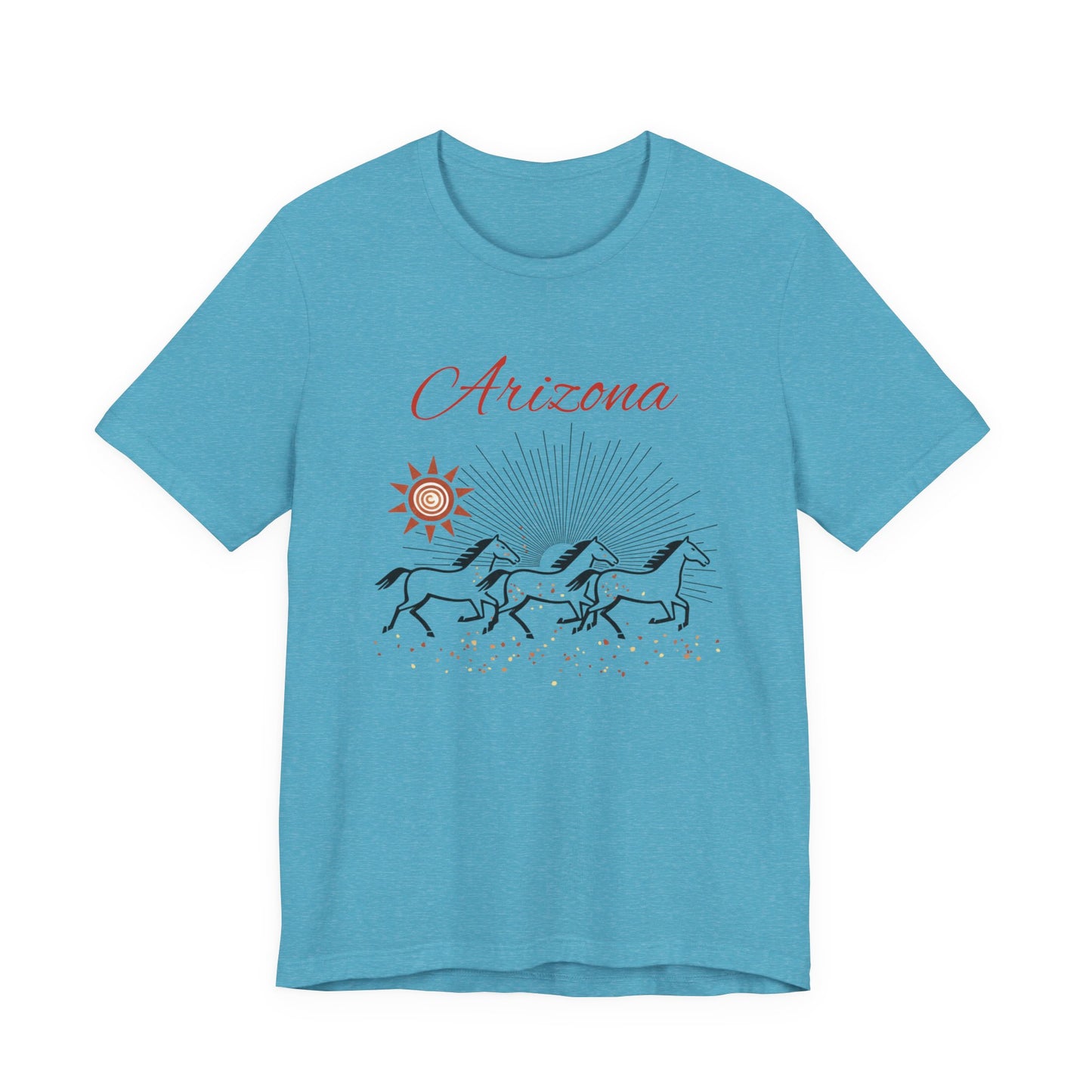 Arizona Wild Horses T‑Shirt — Desert Sun Graphic Tee