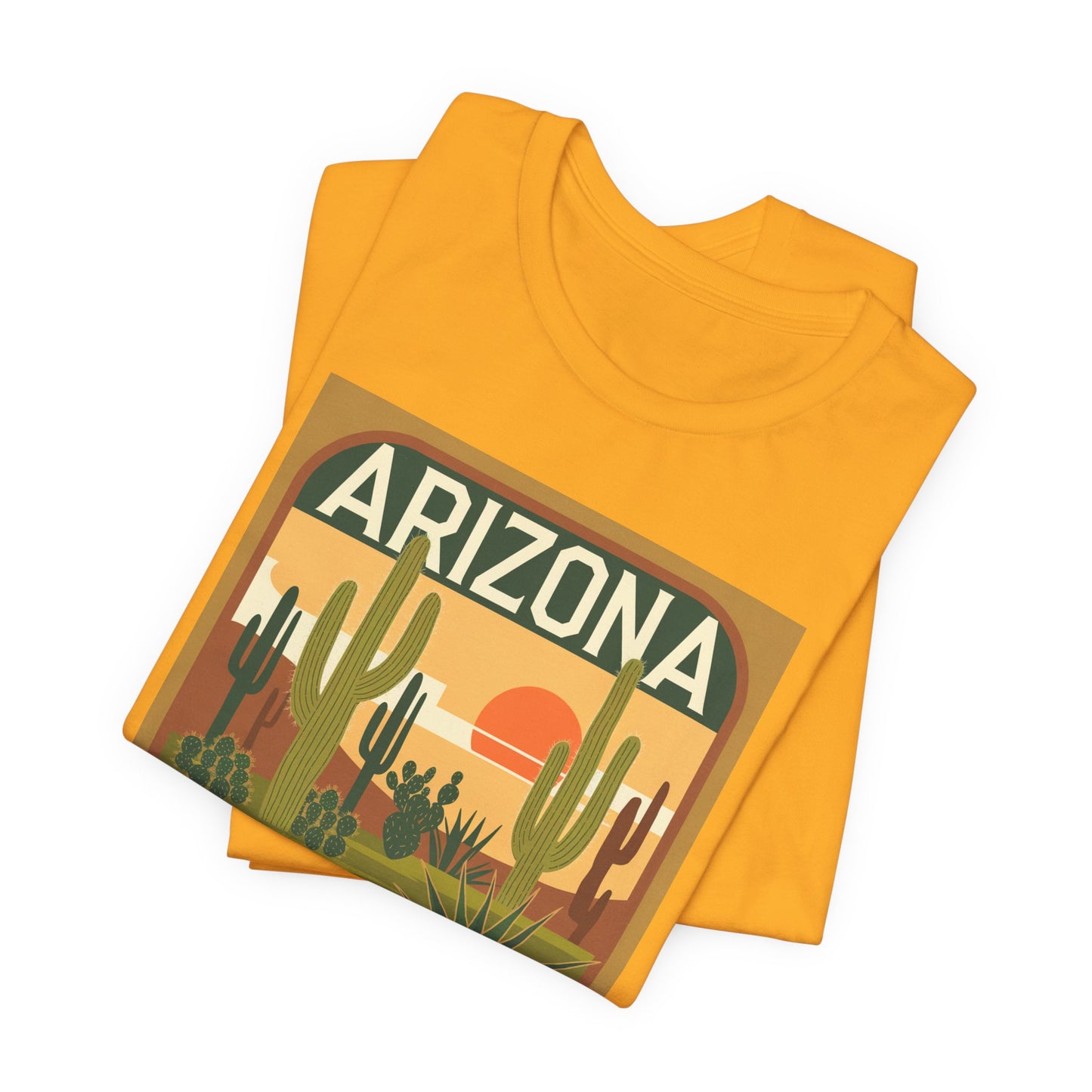 Arizona Sunset Graphic Tee | Casual Wear, Travel Souvenir, Vacation Shirt, Summer Apparel, Desert Nature Gift
