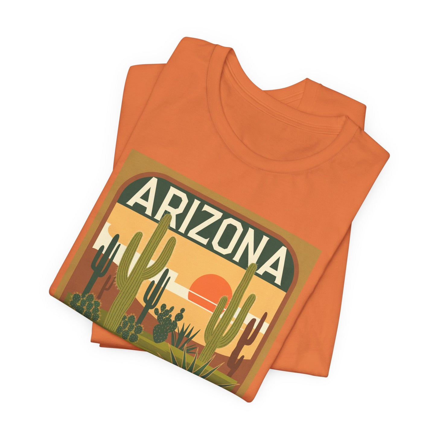 Arizona Sunset Graphic Tee | Casual Wear, Travel Souvenir, Vacation Shirt, Summer Apparel, Desert Nature Gift
