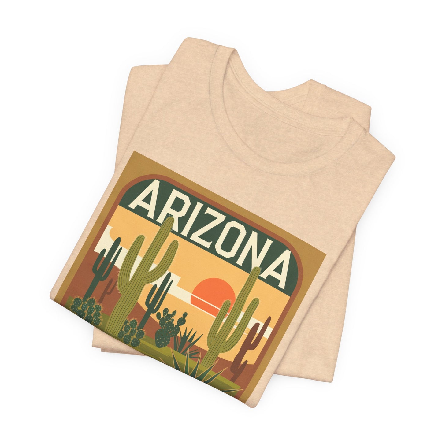 Arizona Sunset Graphic Tee | Casual Wear, Travel Souvenir, Vacation Shirt, Summer Apparel, Desert Nature Gift