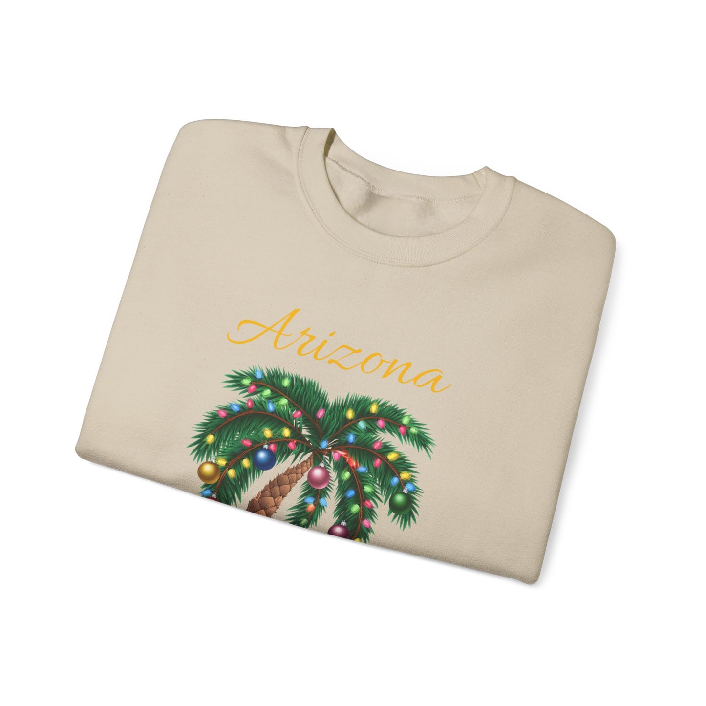 Arizona Christmas Palm Sweatshirt — "Tis the Season" with Presents