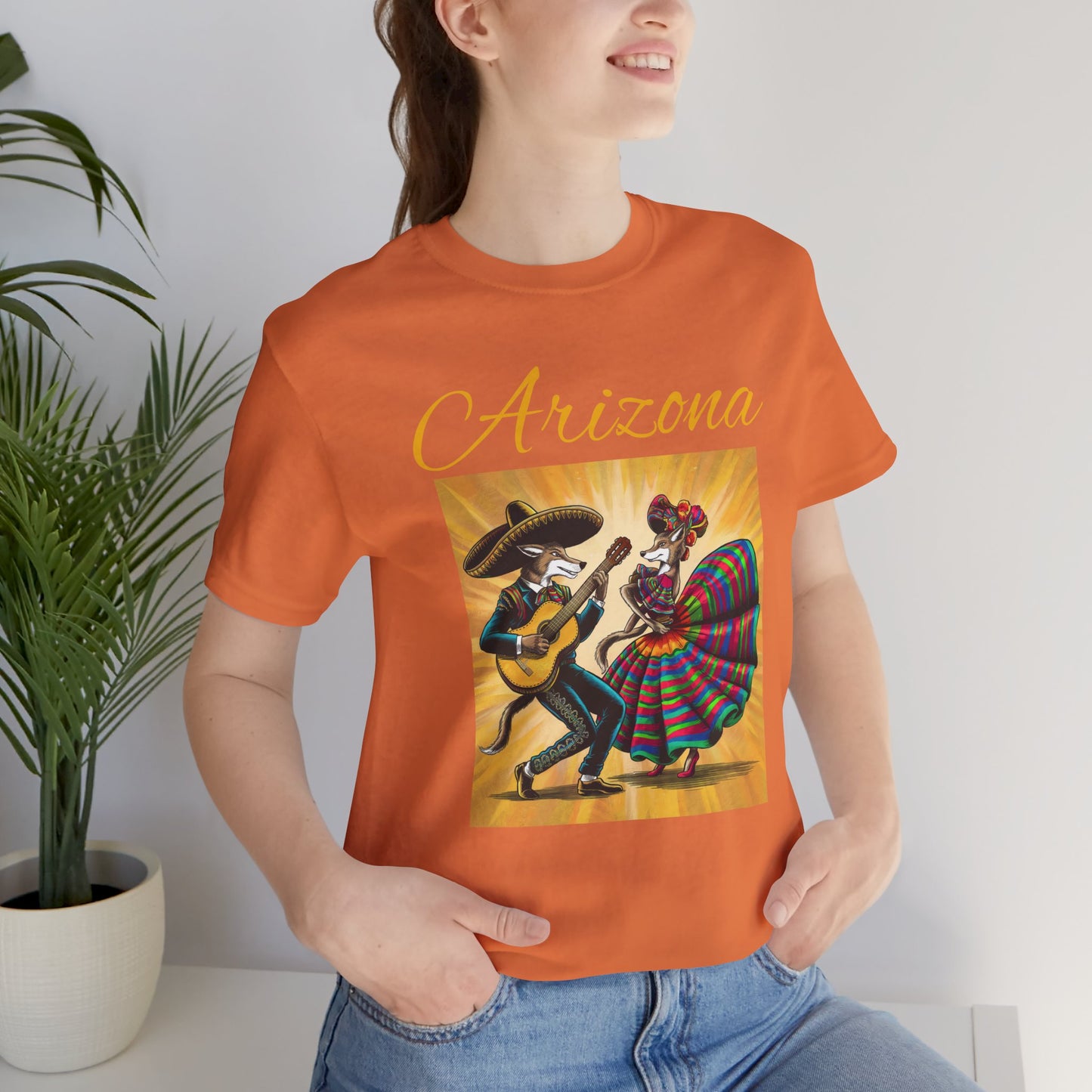 Arizona Fiesta Unisex Jersey Tee - Celebratory T-Shirt for Culture Lovers, Perfect for Parties, Gifts, Summer Festivals, and Day of the Dead