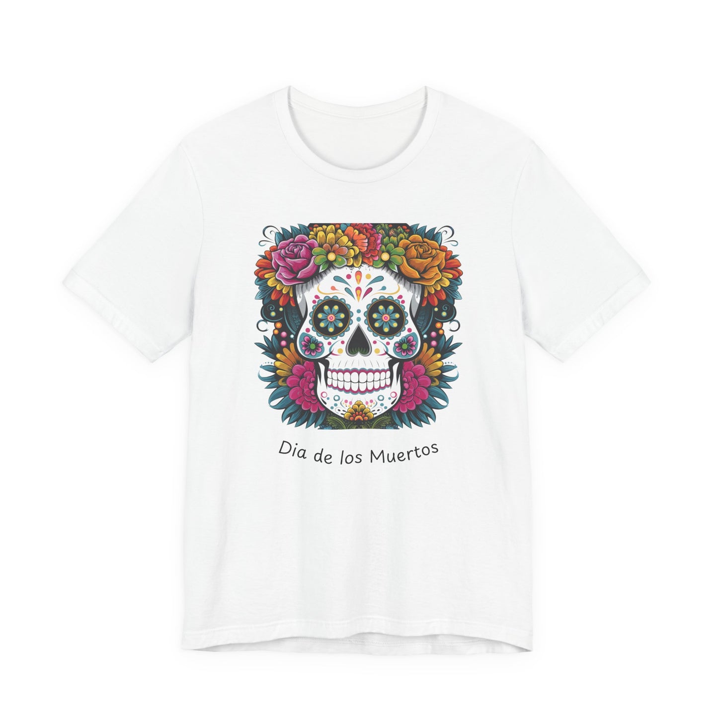 Dia de los Muertos Skull Tee - Unisex Jersey Short Sleeve Shirt, Day of the Dead Gift, Halloween Shirt, Festive Apparel, Colorful [...]