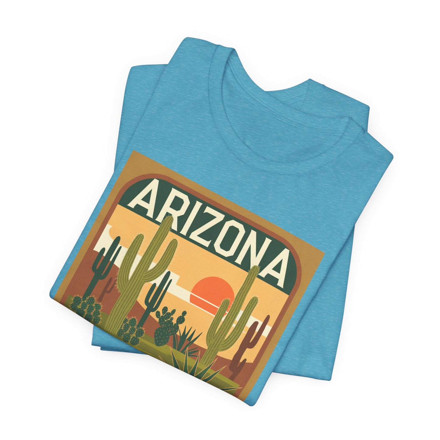 Arizona Sunset Graphic Tee | Casual Wear, Travel Souvenir, Vacation Shirt, Summer Apparel, Desert Nature Gift