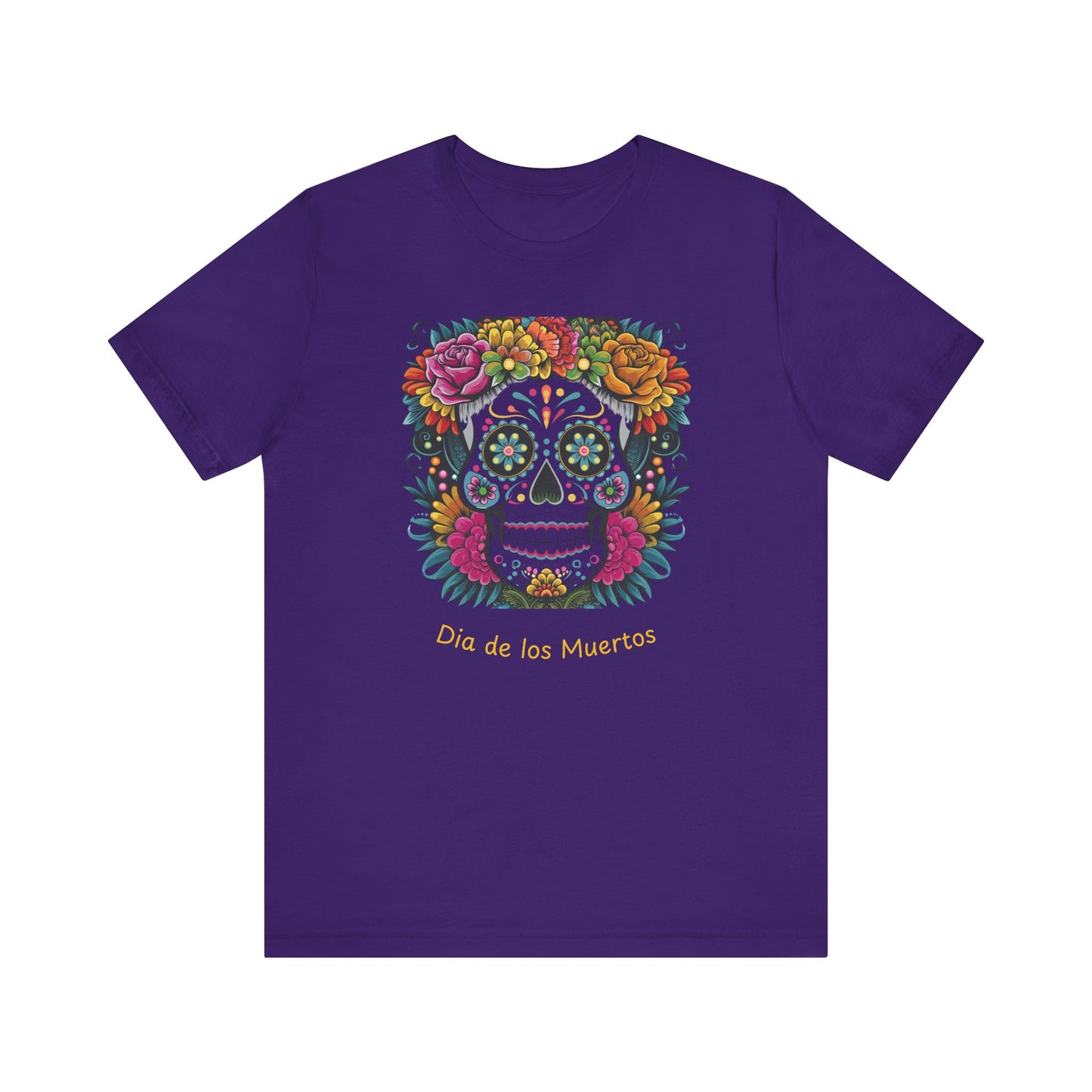 Dia de los Muertos Skull Tee - Unisex Jersey Short Sleeve Shirt, Day of the Dead Gift, Halloween Shirt, Festive Apparel, Colorful [...]