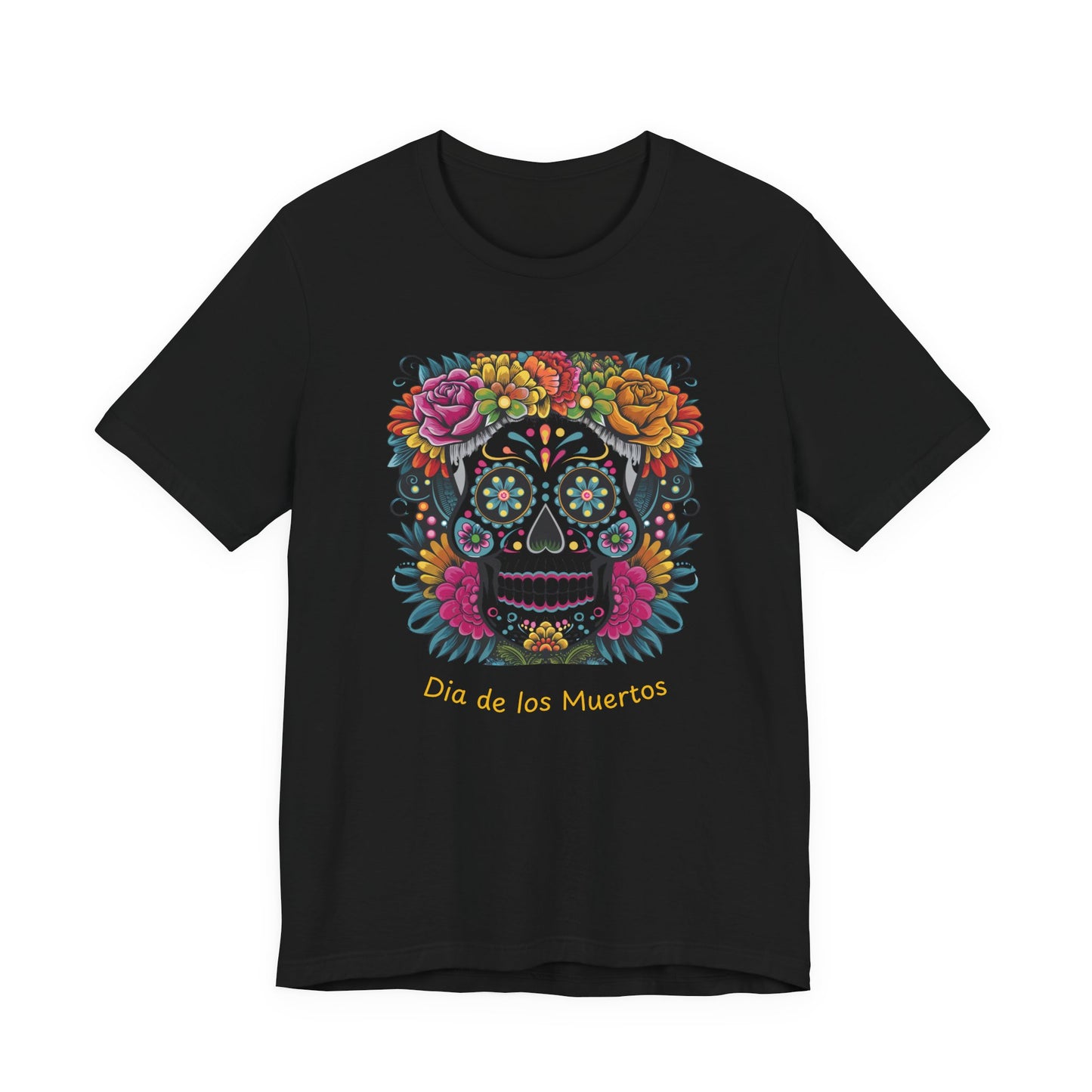Dia de los Muertos Skull Tee - Unisex Jersey Short Sleeve Shirt, Day of the Dead Gift, Halloween Shirt, Festive Apparel, Colorful [...]
