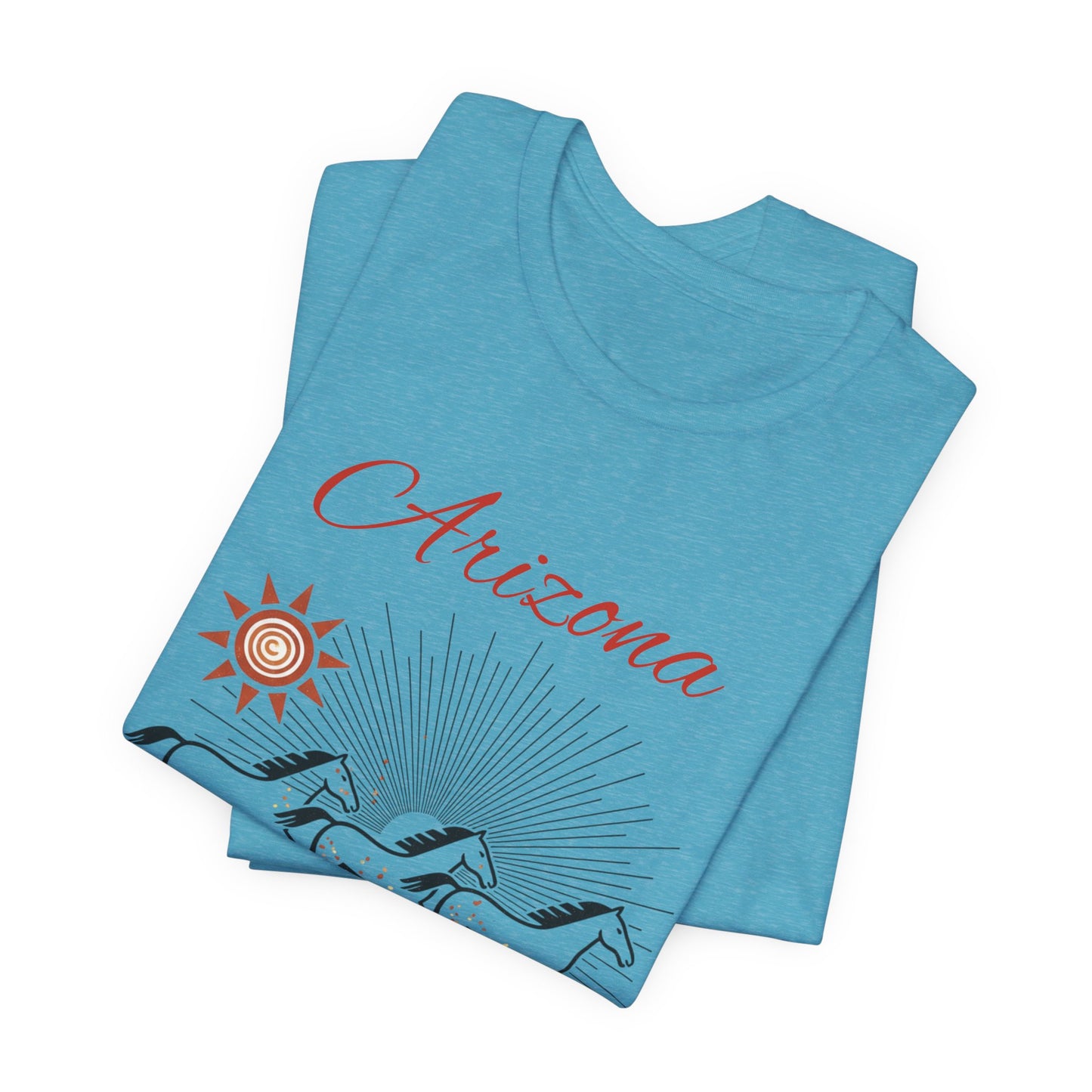 Arizona Wild Horses T‑Shirt — Desert Sun Graphic Tee
