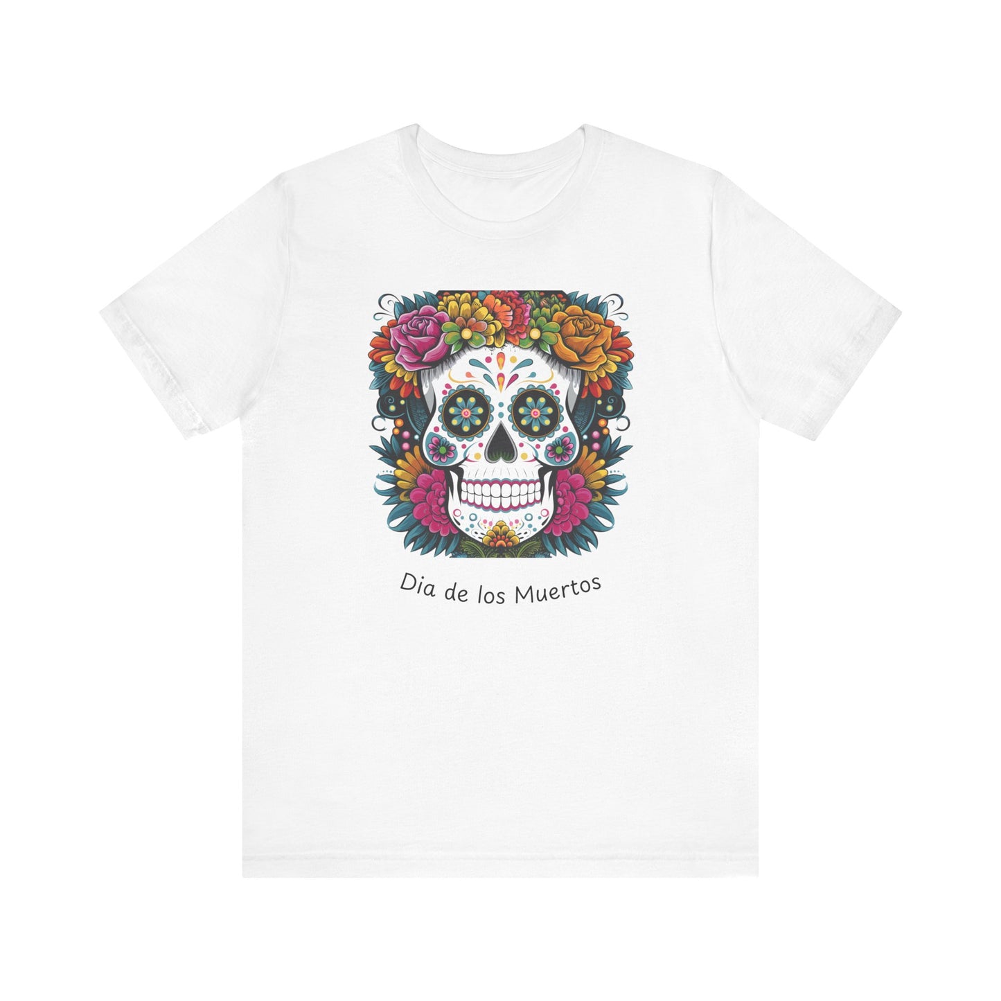 Dia de los Muertos Skull Tee - Unisex Jersey Short Sleeve Shirt, Day of the Dead Gift, Halloween Shirt, Festive Apparel, Colorful [...]