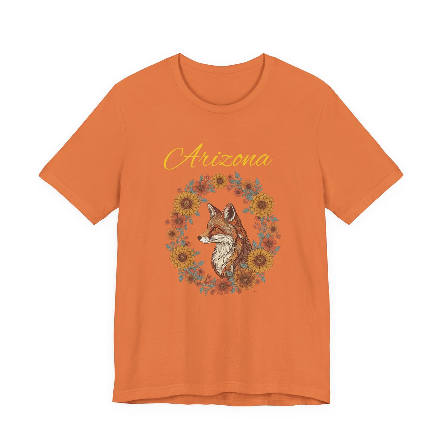 Arizona Coyote Floral Tee