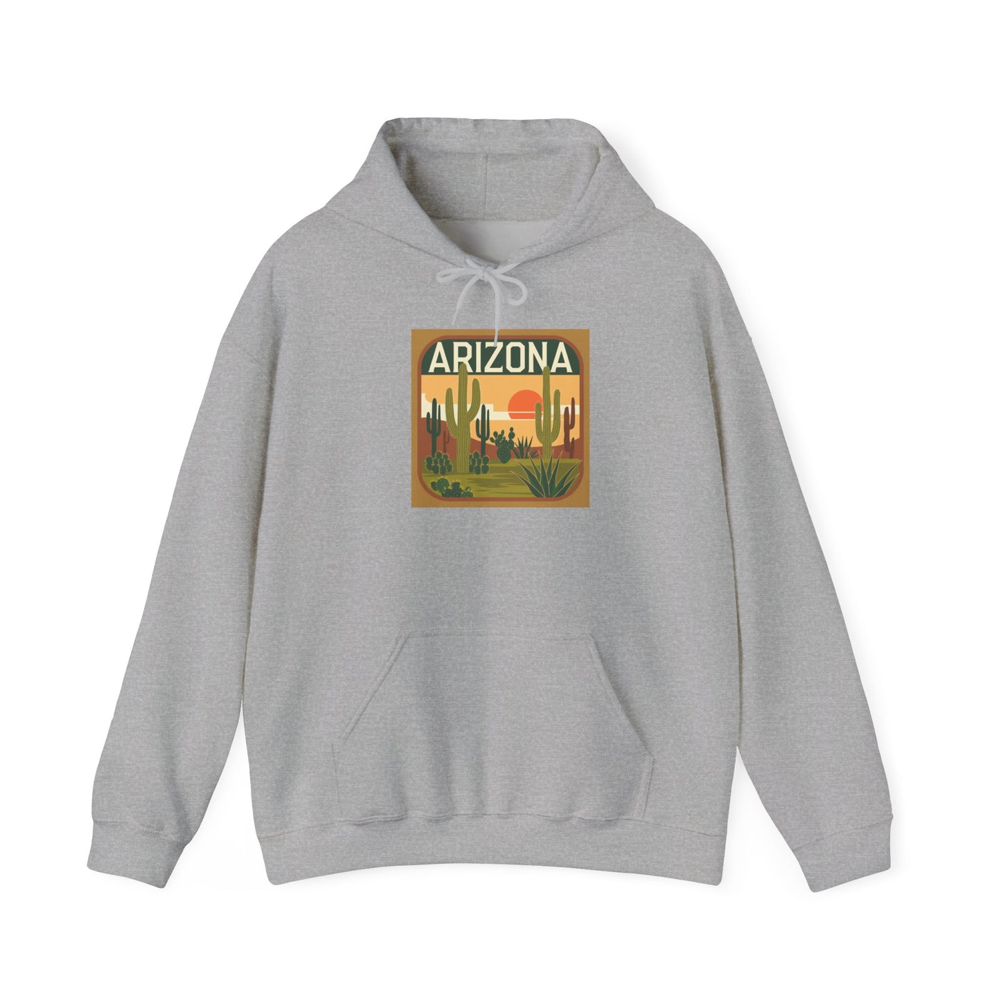 Desert Sunset Arizona Hoodie, Cozy Sweatshirt, Gift for Travelers, Unisex Hooded Pullover, Vintage Style Arizona Apparel, Nature Lover [...]