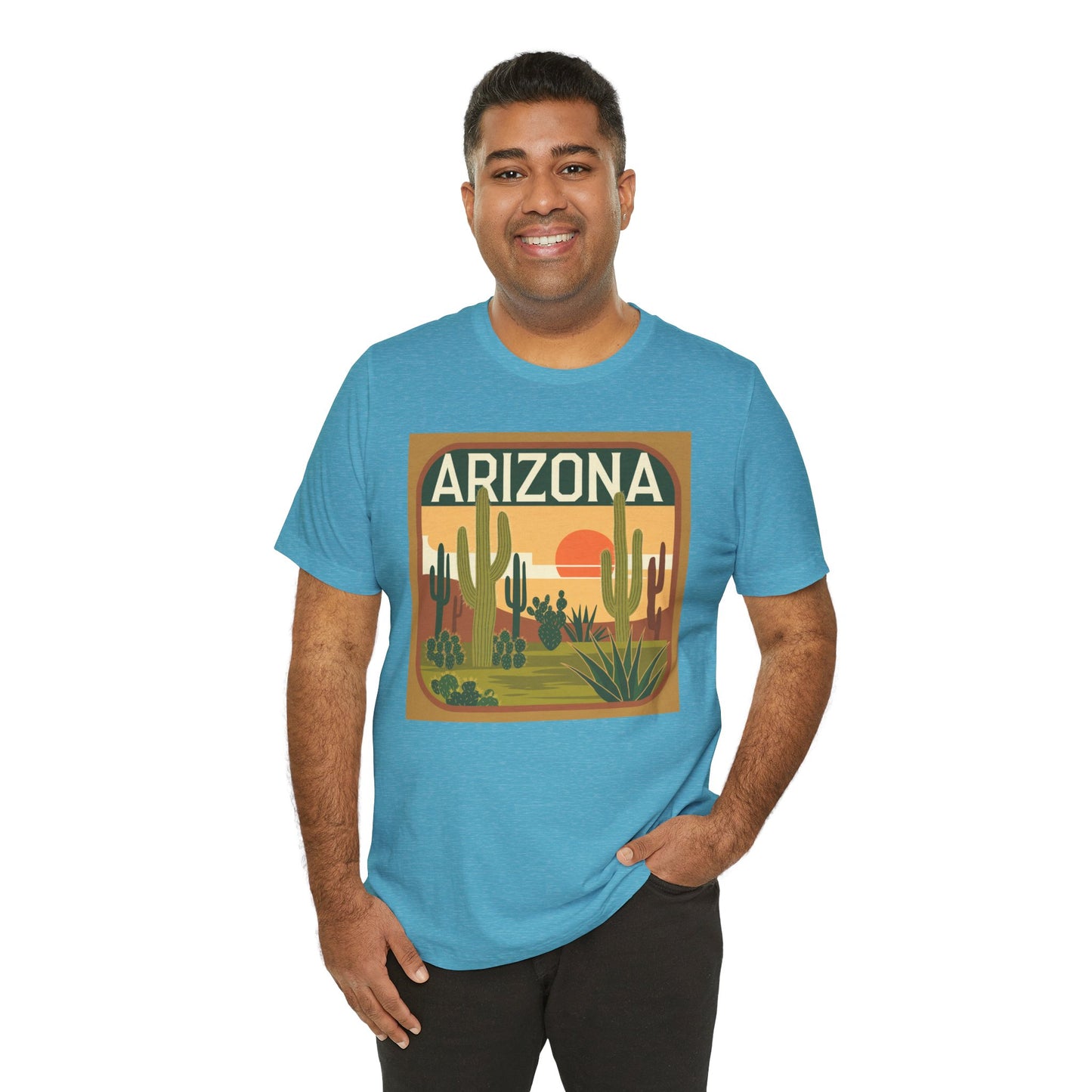 Arizona Sunset Graphic Tee | Casual Wear, Travel Souvenir, Vacation Shirt, Summer Apparel, Desert Nature Gift